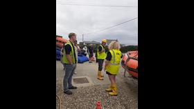 our One Crew setting up for the Day