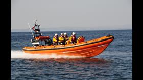 Bundoran RNLI Volunteer Crew launching