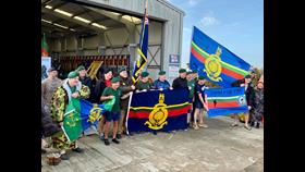 Ex-commando's out side of Station before their Dip