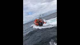 Youghal RNLI's inshore lifeboat at sea