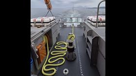 Yacht under tow