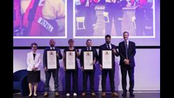 Walmer crew with their award