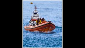 Teignmouth lifeboat on training exercise