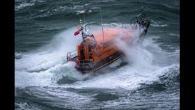 Shannon class lifeboat in rough seas