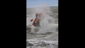 Port Talbot RNLI launch to support Swim Around the Pier event