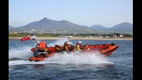 Kilkeel RNLI's inshore lifeboat at sea