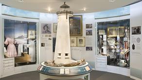 Inside the RNLI Grace Darling Museum at Bamburgh, Northumberland