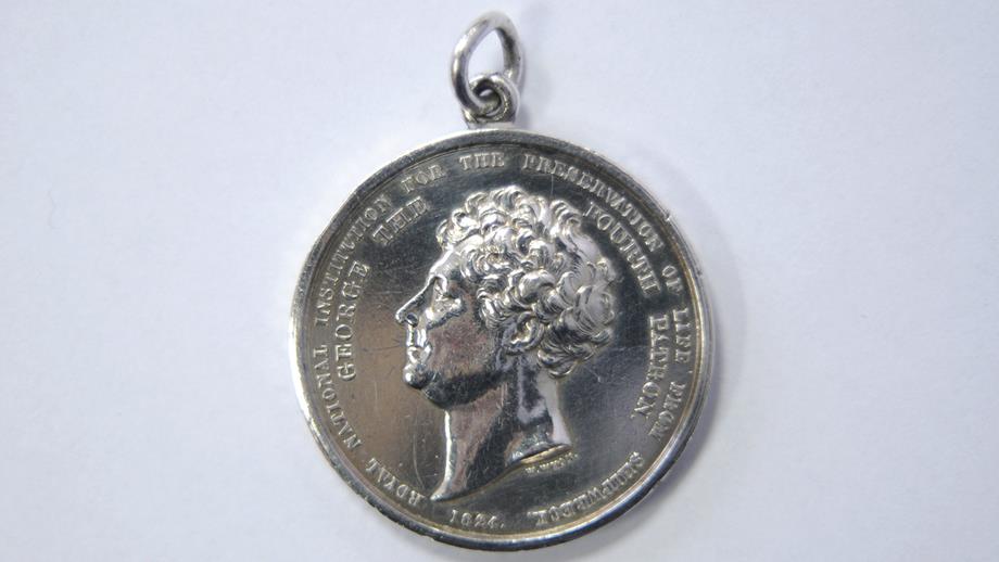 The RNLI Silver Medal for Gallantry from the George IV period