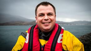 Kyle of Lochasl crew member and Lifeboat Press Officer, Andrew MacDonald.
