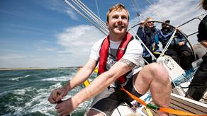 Yacht sailing: Crew enjoying being out on the water