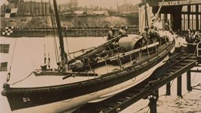 The Margate lifeboat Lord Southborough at her dedication service