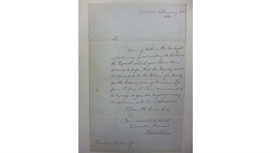 A letter accepting and declining office