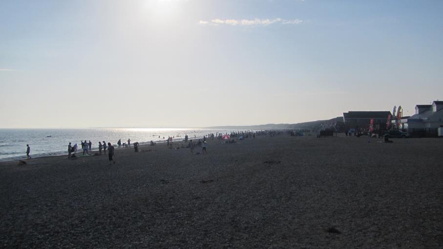 Camber Sands Beach in East Sussex