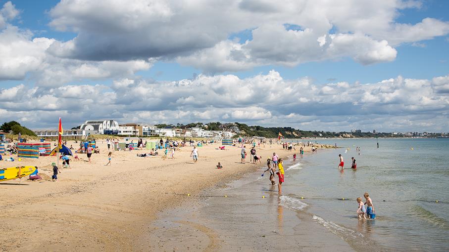 Sandbanks Beach at Poole in Dorset is an RNLI lifeguarded beach.