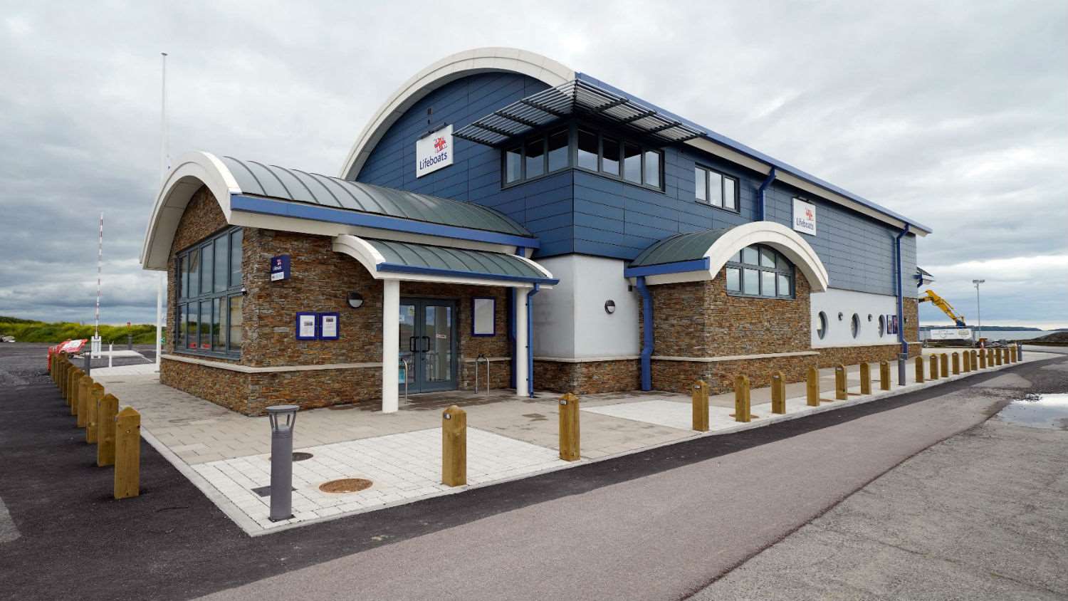 landscape photo of Burryport lifeboat station