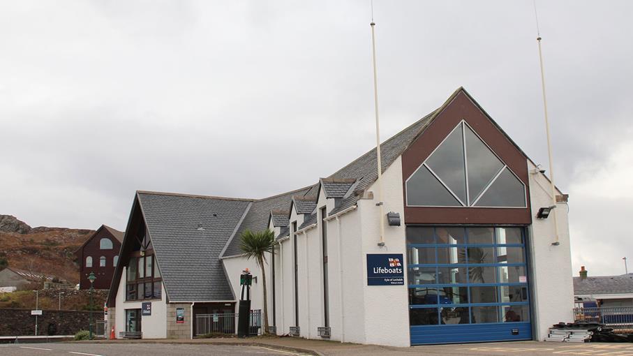 Kyle of Lochalsh Lifeboat station exterior view