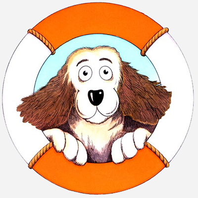 Monte the dog rescue activity illustration