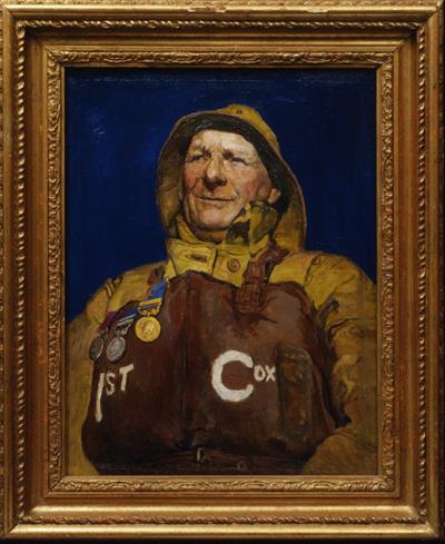 Coxswain Henry Blogg in 1940 by Margaret L. Hodgson