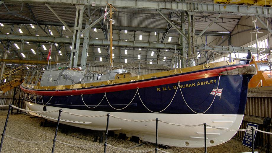Susan Ashley lifeboat at The Historic Lifeboat Collection in Chatham, Kent.