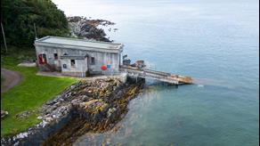 Kirkcudbright Lifeboat Station, seen from the air