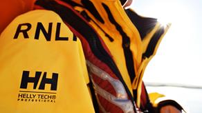Close up of RNLI Helly Hansen kit