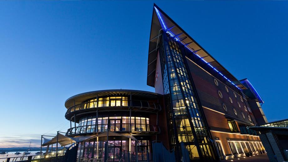The RNLI College at night