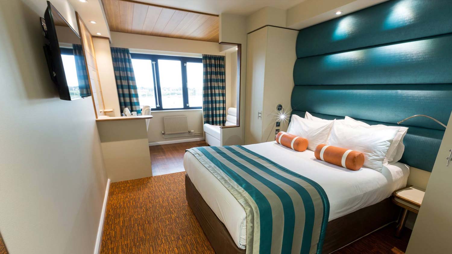 RNLI College harbour view bedroom